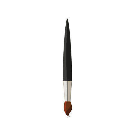 Paint brush icon. Flat illustration of paint brush vector icon for webのイラスト素材