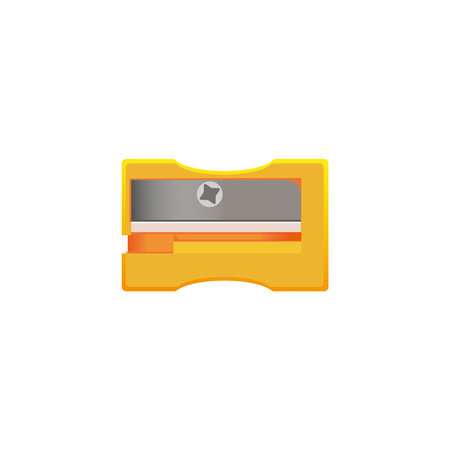 Pencil sharpener icon in flat color style. Pencil sharpenerのイラスト素材