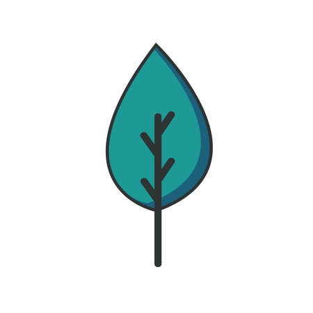 Tree flat icon. Single high quality outline symbol for web design or mobile app. Tree thin line signs for design logo, visit card, etc.のイラスト素材