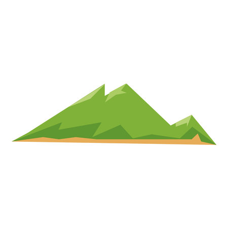 Mountain icon. Flat illustration of mountain vector icon for web designのイラスト素材