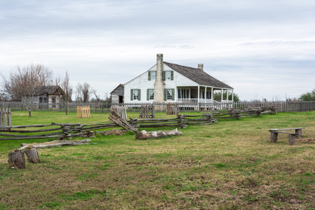Washington-on-the-Brazos, Texas, United States of America - December 30, 2016. Exterior view of...