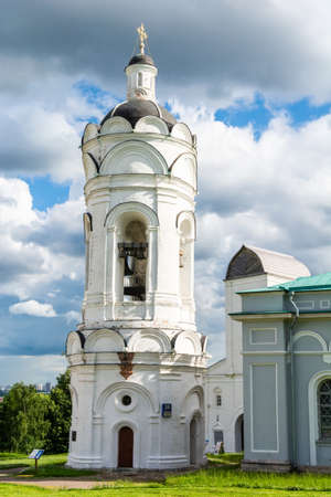 Moscow, Russia â July 6, 2017. Standalone belltower for the church of St. George at Kolomenskoe museum-reserve in Moscow. The tower dates from the 16th century.のeditorial素材