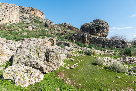 Ruins of Silyon ancient city in Antalya province of Turkey.