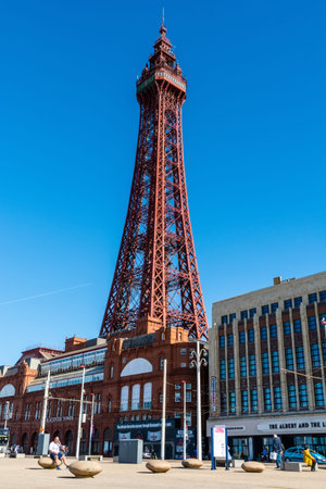 Blackpool, England, United Kingdom â€“ September 28, 2017. Blackpool Tower in Blackpool. Built...