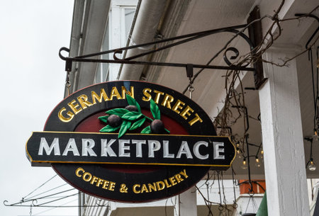 Shepherdstown, West Virginia, United States of America â€“ September 28, 2016. Sign of German...
