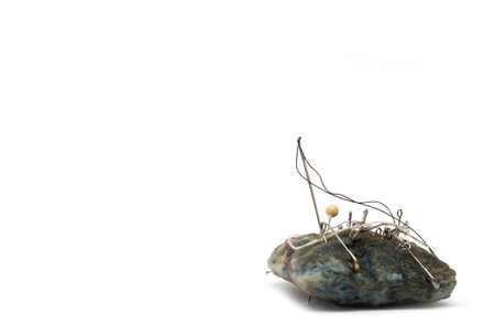 Pillow for needles. Photo.の写真素材