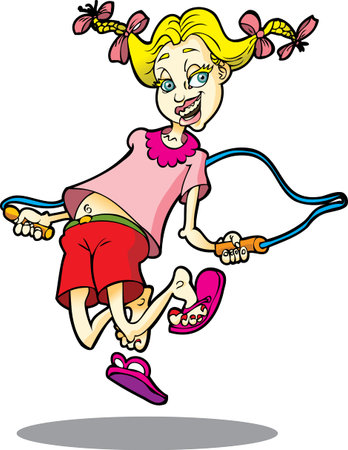 Girl Jumping Ropeのイラスト素材 ストックフォト 写真素材のstock Foto ストックドットフォト