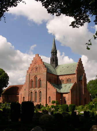  The monastery named Loegumkloster Cathedral in the southern part of jutland                  の写真素材