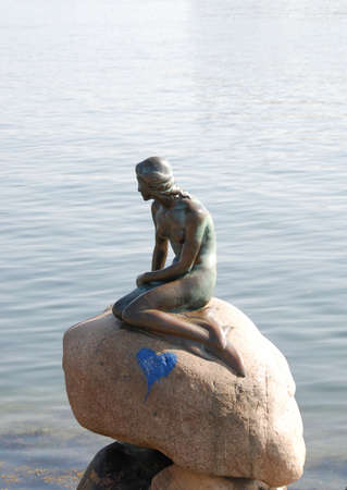 The little Mermaid in Copenhagenの写真素材
