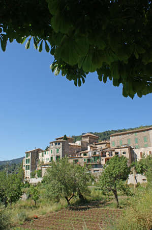 Valldemossa (in Catalan) or Valldemosa (in Spanish) which is a village on Mallorcaの写真素材