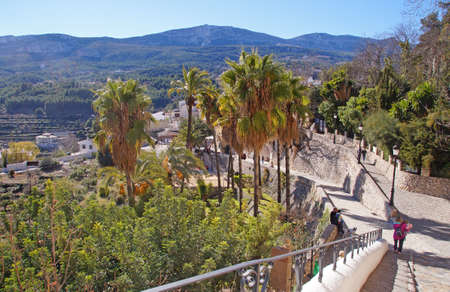 Path to The Guadalest Castle in the province of Alicante, Spainの写真素材