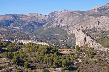 Nature around Guadalest in the province of Alicante, Spainの写真素材