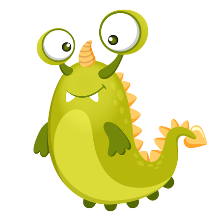 cute cartoon monsterのイラスト素材