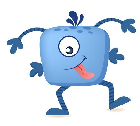 cute cartoon monsterのイラスト素材