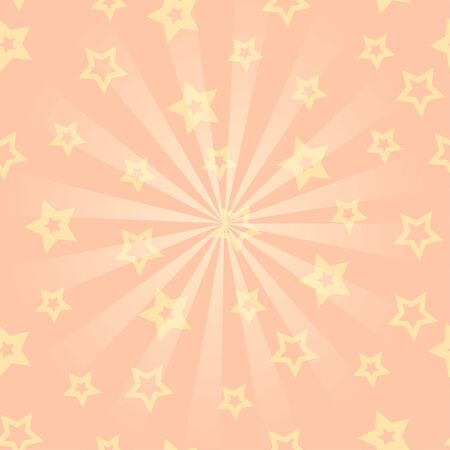 Pink girlish background with starsのイラスト素材
