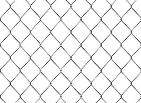 Isolated Chainlink fence. Seamless texture. Computer generated image.の写真素材