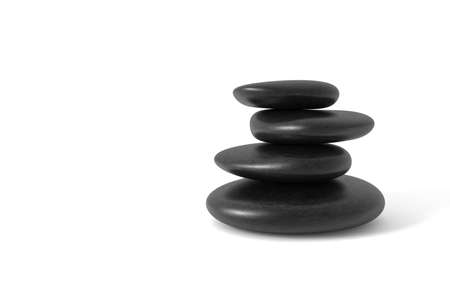 Stack of pebbles in balance. Computer generated image.の写真素材