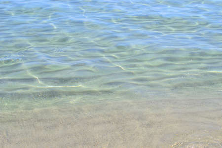 water very close to the foreshore in BÃ¨rchida, Sardiniaの写真素材