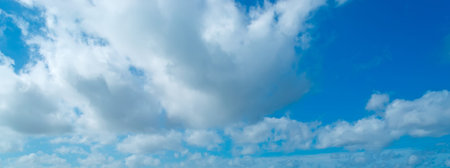 white clouds in a blue sky