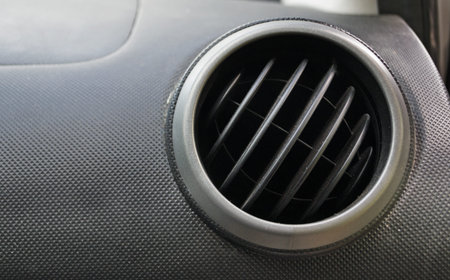detail of a car ventilation portの写真素材