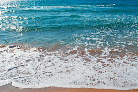 detail of Porto Ferro golden shore