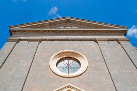 Santa Maria church in Cabras, Italyの写真素材