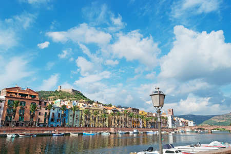 street lamp in Bosa riverfrontの写真素材