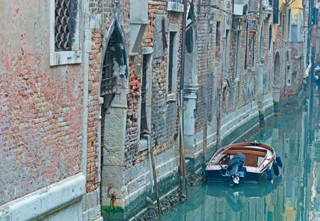 old canal in Venice, Italyの写真素材
