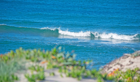 small waves in Platamona blue sea