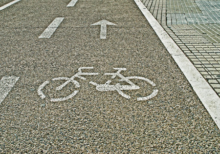 bike lane by a side walk