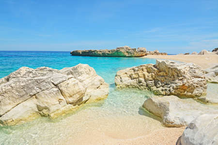 Cala Mariolu on a clear day, Sardiniaの写真素材