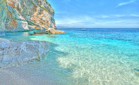Cala Mariolu in hdr toneの写真素材