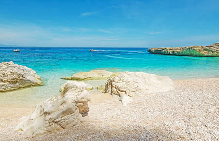 Cala Mariolu on a clear day, Sardiniaの写真素材