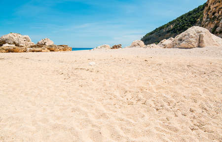 Cala Mariolu on a clear day, Sardiniaの写真素材