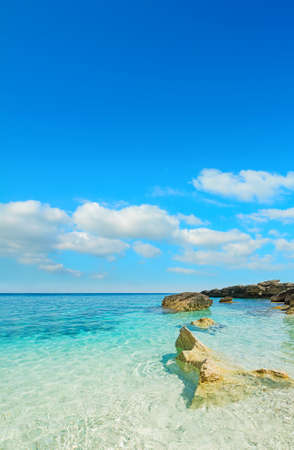 Cala Biriola on a clear day, Sardiniaの写真素材
