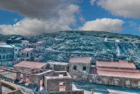 abandoned mine in Argentiera, Sardiniaの写真素材