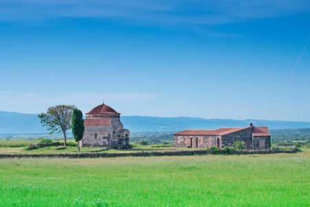 Santa Sabina church on a clear dayの写真素材