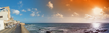 from day to sunset in Alghero