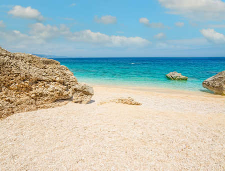 Cala Mariolu on a clear day, Sardiniaの写真素材