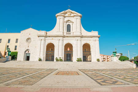 Bonaria church on a clear day, Sardiniaの写真素材