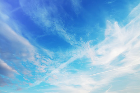 blue sky with white clouds