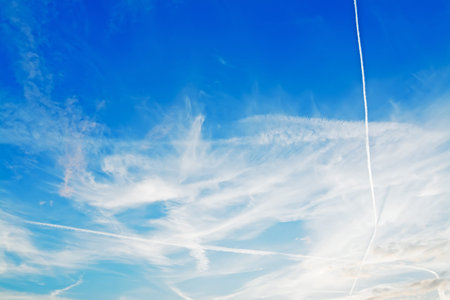blue sky with white clouds