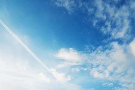 blue sky with white clouds