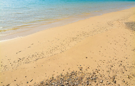 shore in Mugoni beach, Sardinia.