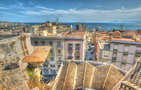 Italian roofs by the sea. の写真素材