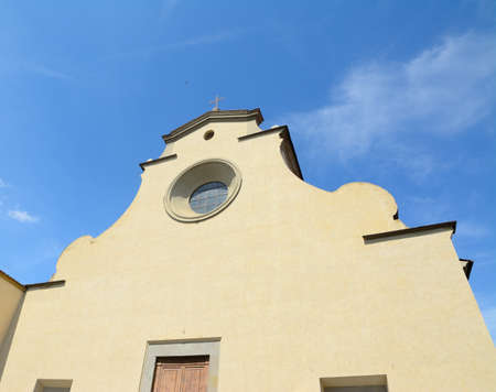 Santo Spirito church in Florence, Italyの写真素材