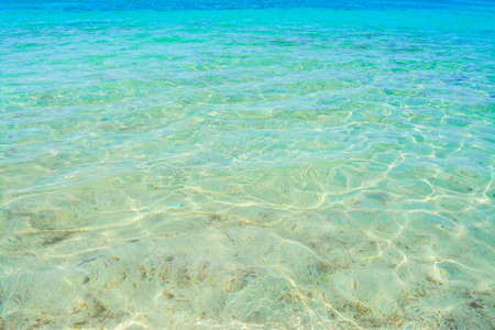 turquoise water in Alghero, Sardiniaの写真素材
