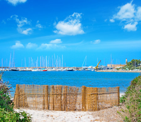 reed palisade in Alghero, Sardinia