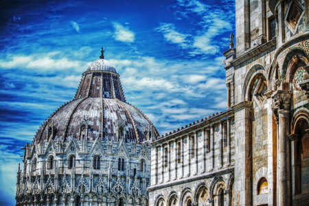 Piazza dei Miracoli in Pisa, Italyの写真素材