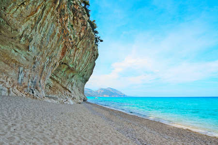 Cala Luna on a clear day, Sardiniaの写真素材